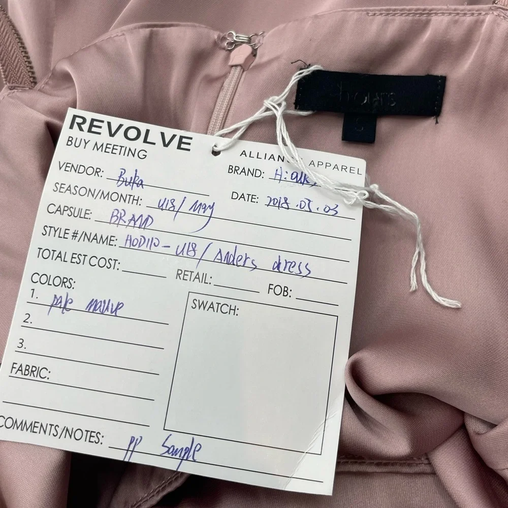 Revolve h:ours sample andre’s pale Maeve slip mini dress size small